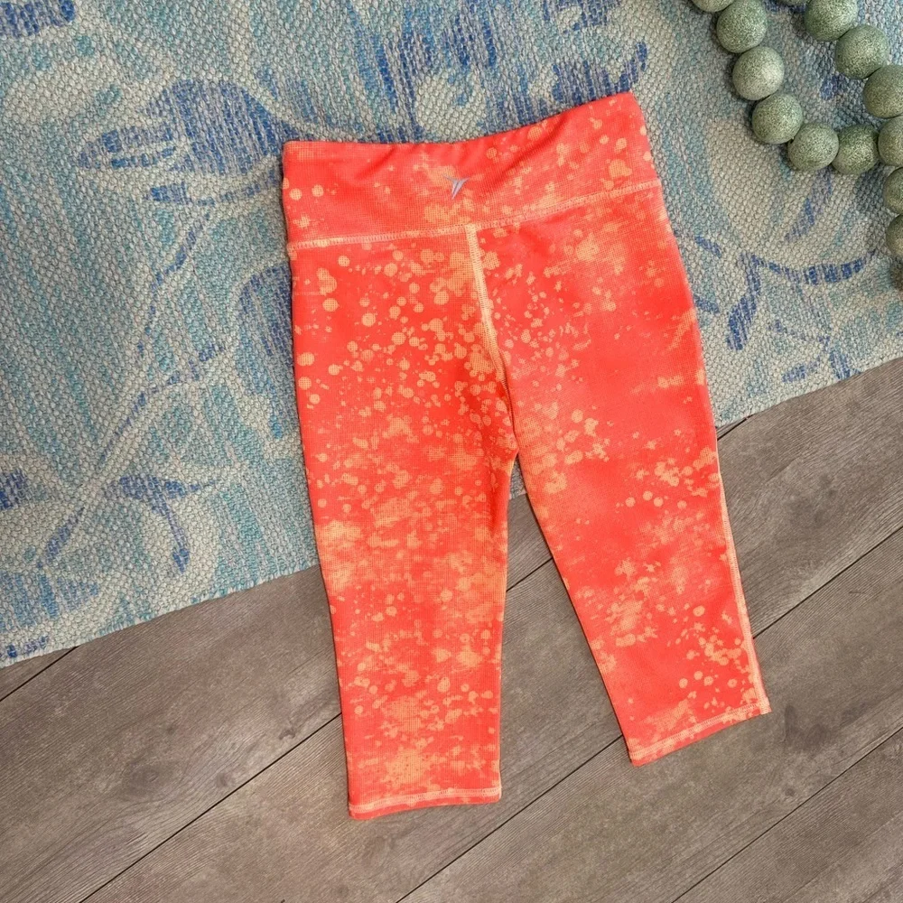 Old Navy Orange Leggings Stretchy Athletic Wear